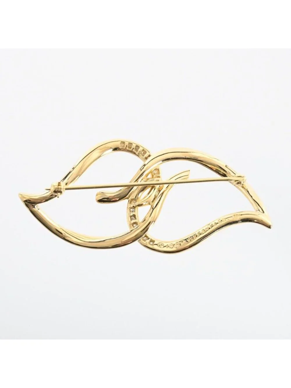 Tiffany & Co Brooch Double Leaf